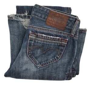 LEVI'S "Perfect Body Lady Style" Y2K Low Waist Boot Jeans Size 28 VINTAGE